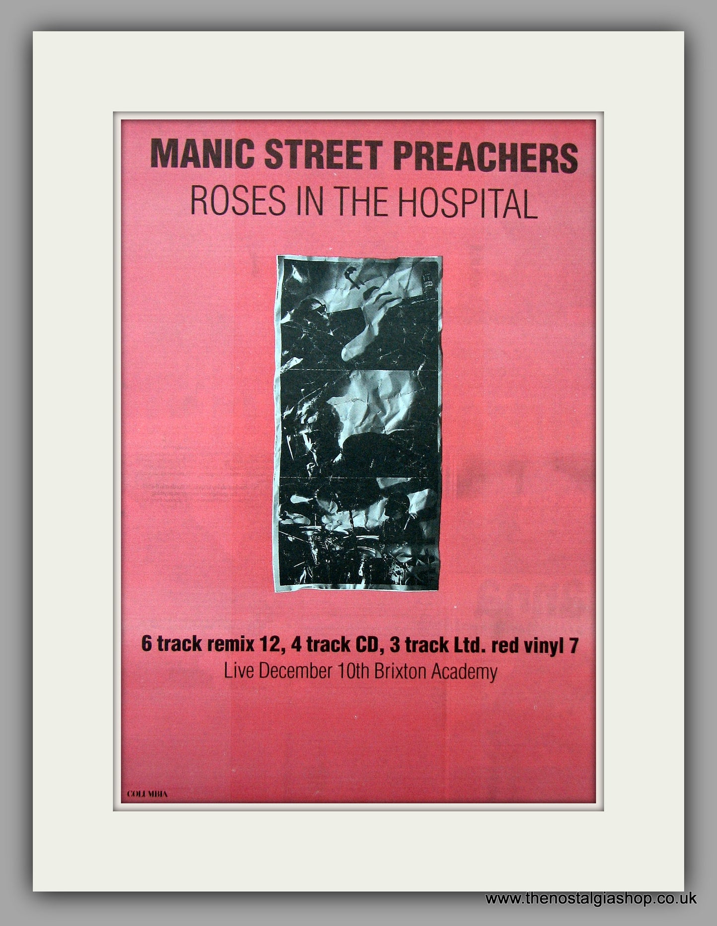 Manic Street Preachers - Roses In The Hospital. Original Vintage Advert 1993 (ref AD10919)