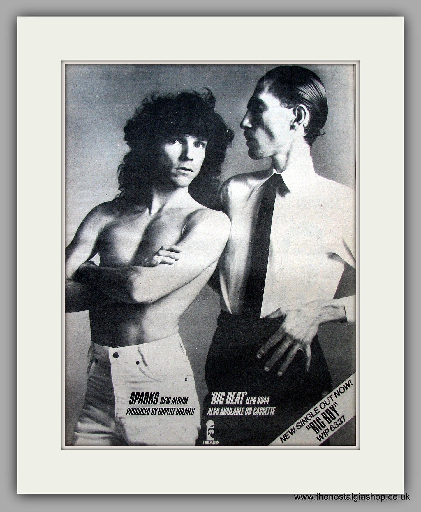 Sparks. Big Beat. Original Vintage Advert 1976 (ref AD10767)