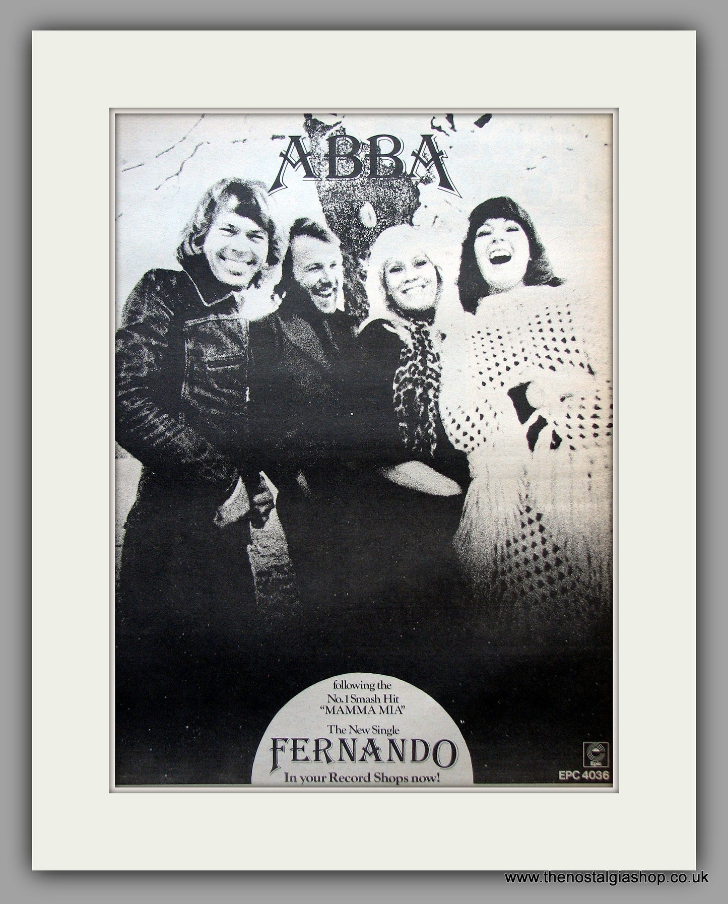ABBA. Fernando. Original Vintage Advert 1976 (ref AD10769)