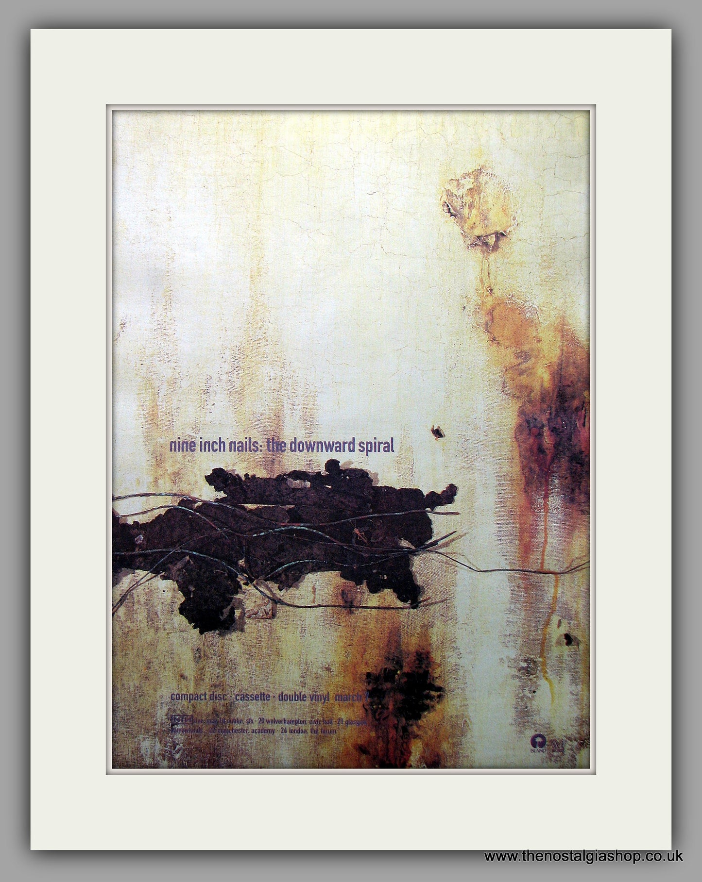 Nine Inch Nails - The Downward Spiral. Original Vintage Advert 1994 (ref AD10931)