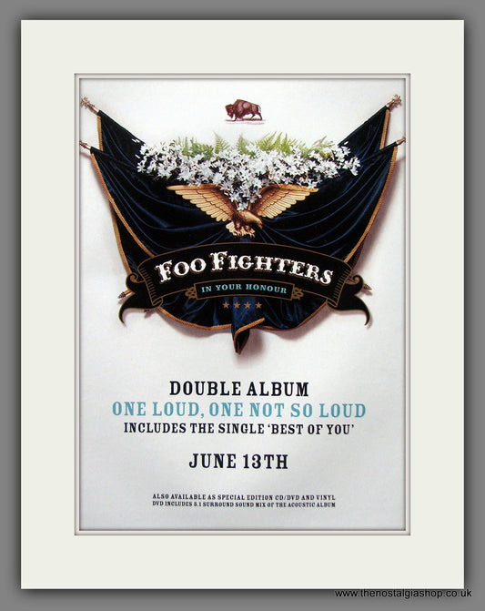 Foo Fighters. In Your Honour. Original Advert 2005 (ref AD55464)
