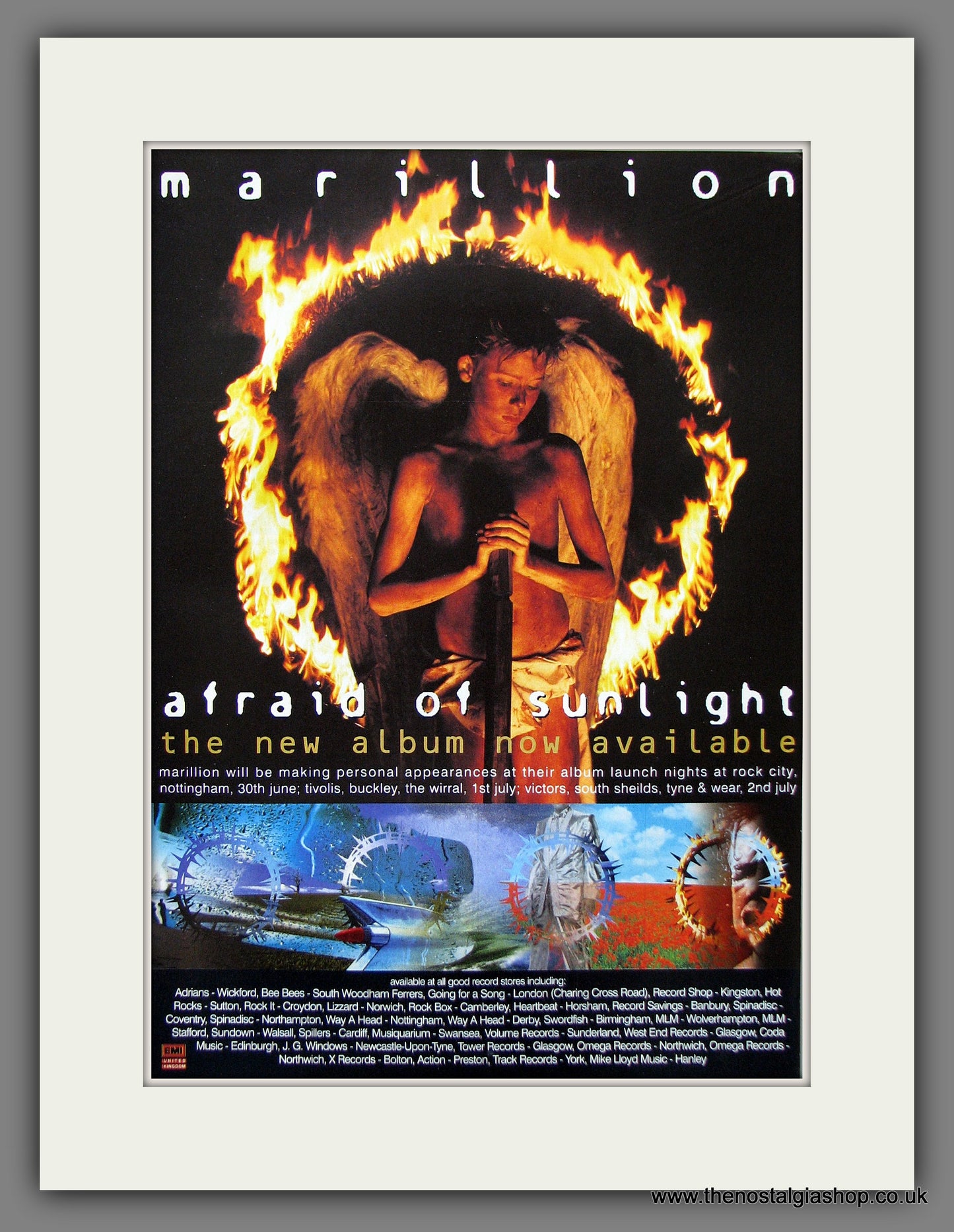 Marillion. Afraid Of Sunlight. Original Music Advert 1995 (ref AD55469)