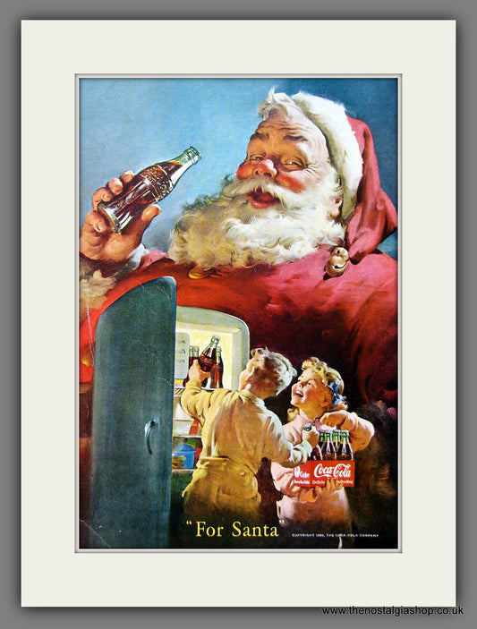 Coca-Cola For Santa. Original Advert 1950 (ref AD55342)