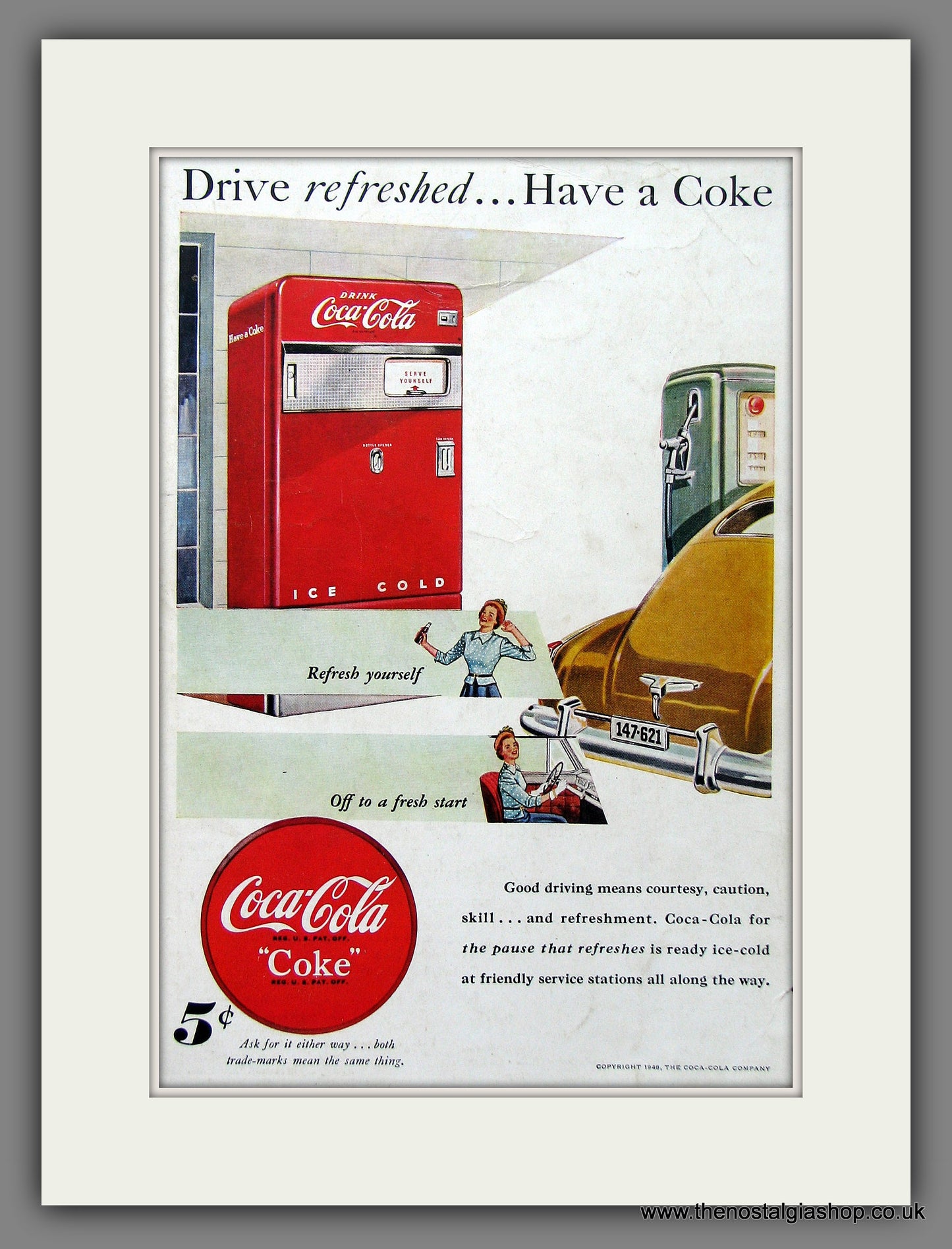 Coca-Cola Original Advert 1948 (ref AD55391)