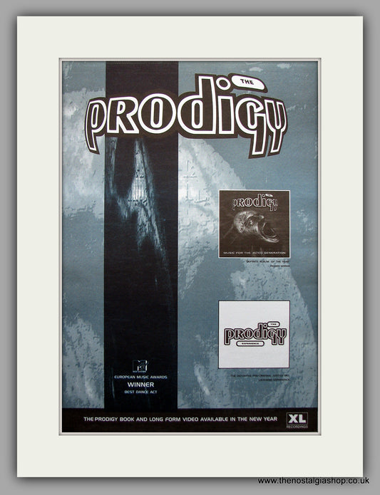 Prodigy (The) - Music For The Jilted Generation/The Experience. Original Vintage Advert 1994 (ref AD10960)