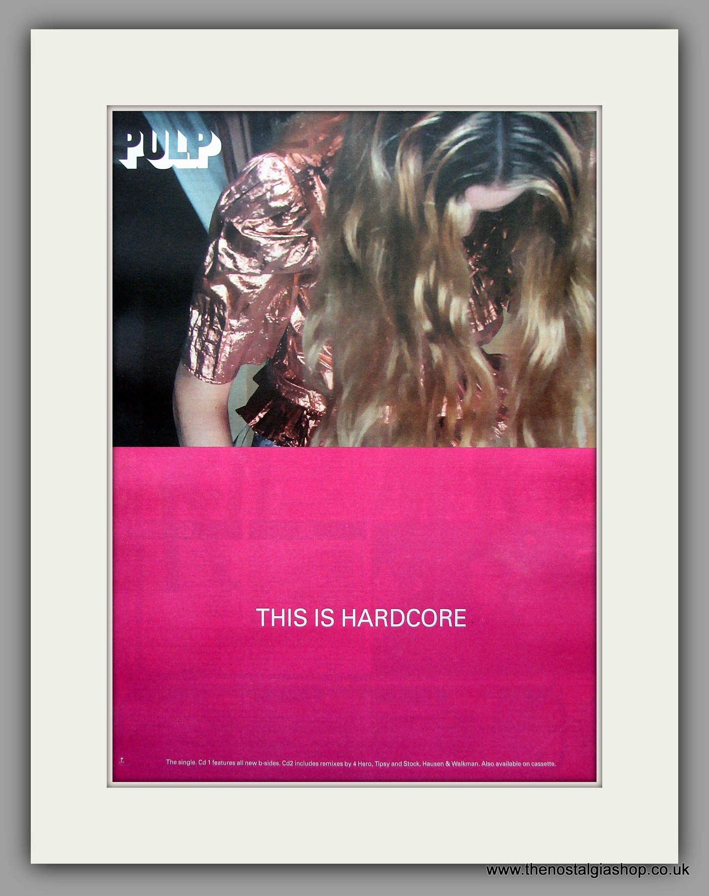 Pulp - This Is Hardcore. Original Vintage Advert 1998 (ref AD10963)