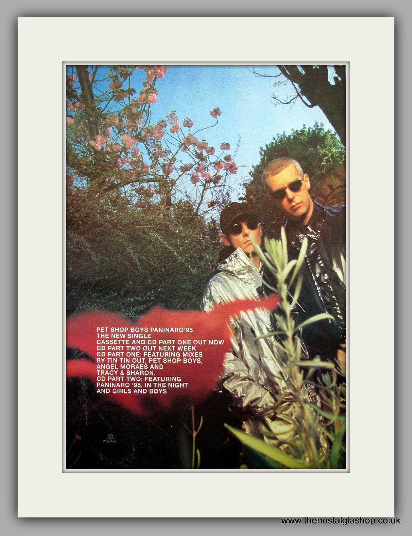 Pet Shop Boys - Paninaro'95. Original Vintage Advert 1995 (ref AD10966)