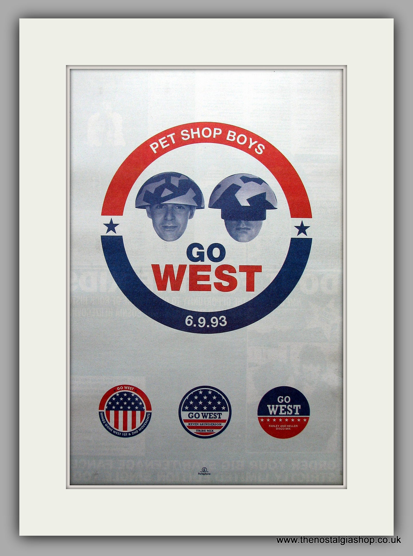 Pet Shop Boys - Go West. Original Vintage Advert 1993 (ref AD10970)