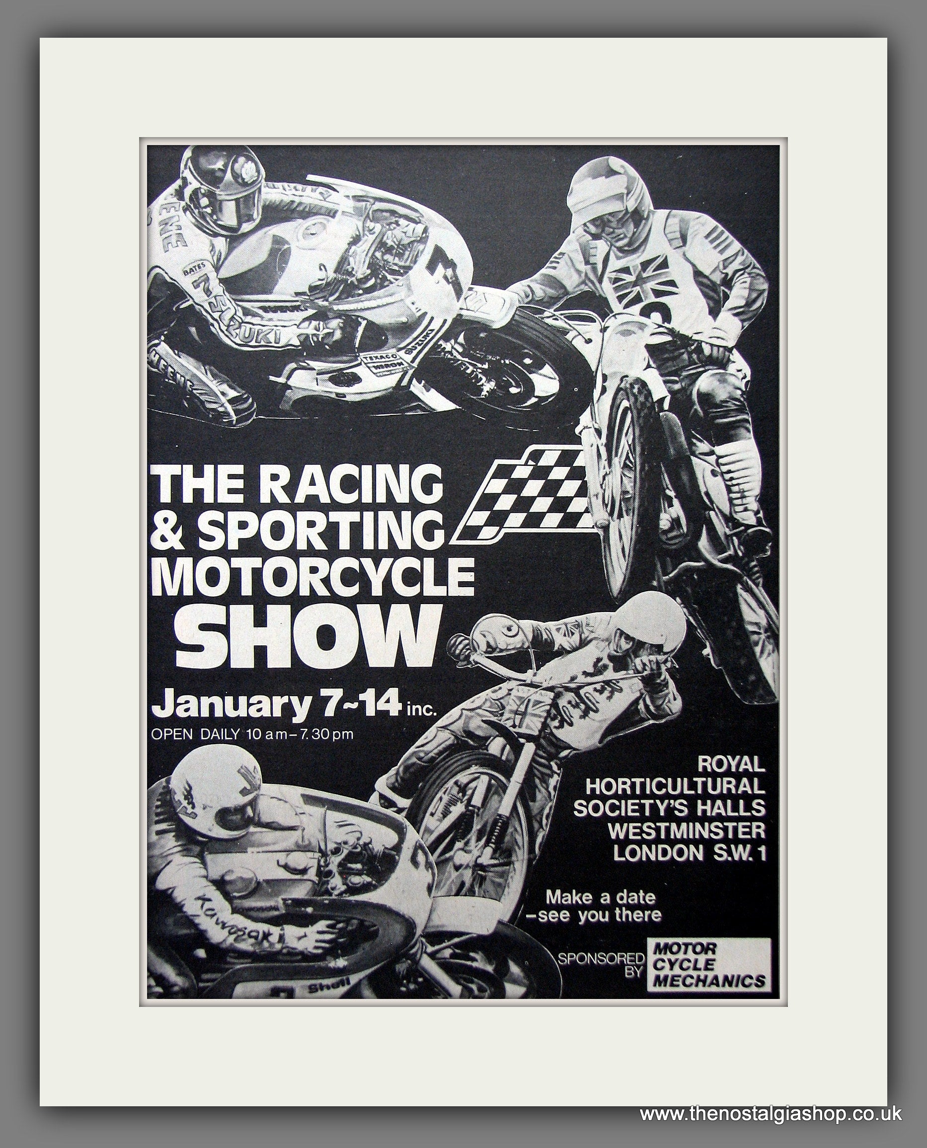 Advert About Motor Racing Racing And Sporting Motorcycle Show. Original Advert 1977 (ref AD55372 ...