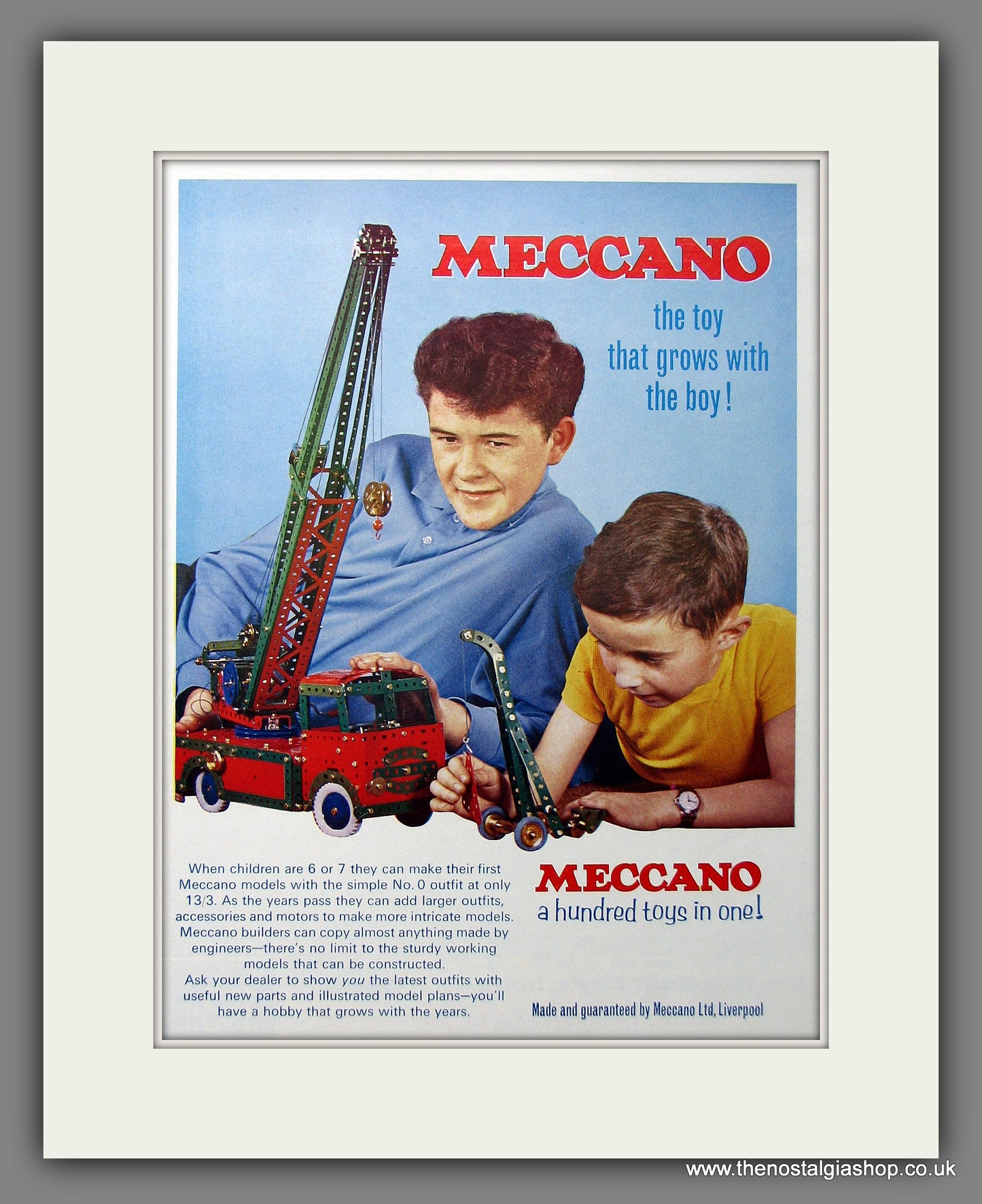 Meccano. 1964 Original Colour Advert (ref AD55347)