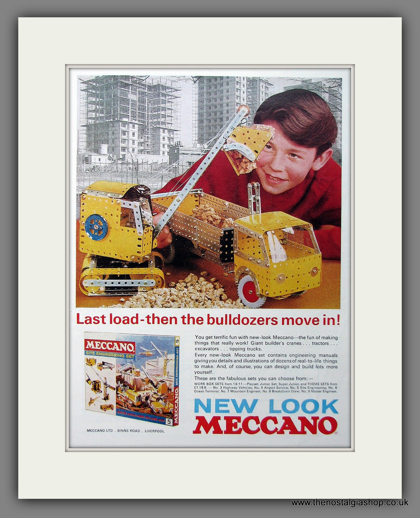 Meccano. 1965 Original Colour Advert (ref AD55348)