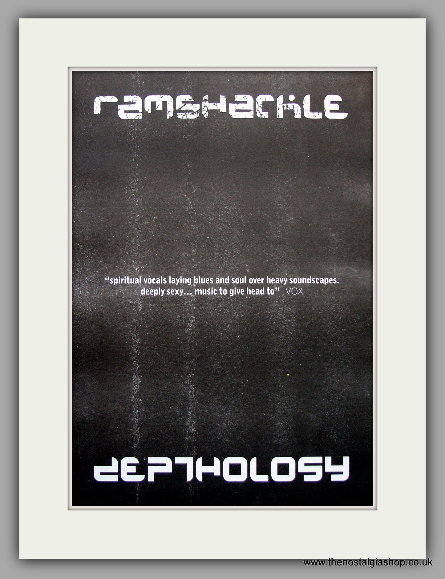 Ramshackle - Depthology. Original Vintage Advert 1995 (ref AD10999)