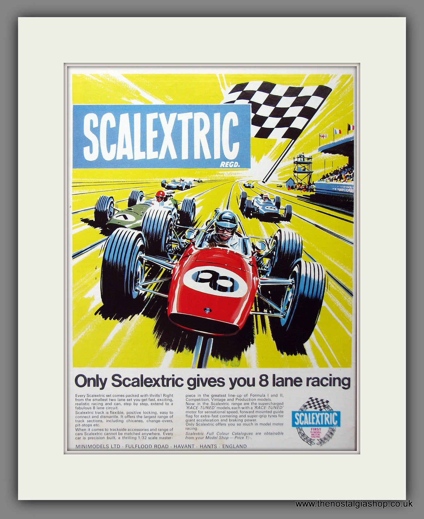 Scalextric Model Motor Racing. Original Advert 1966 (ref AD55356)