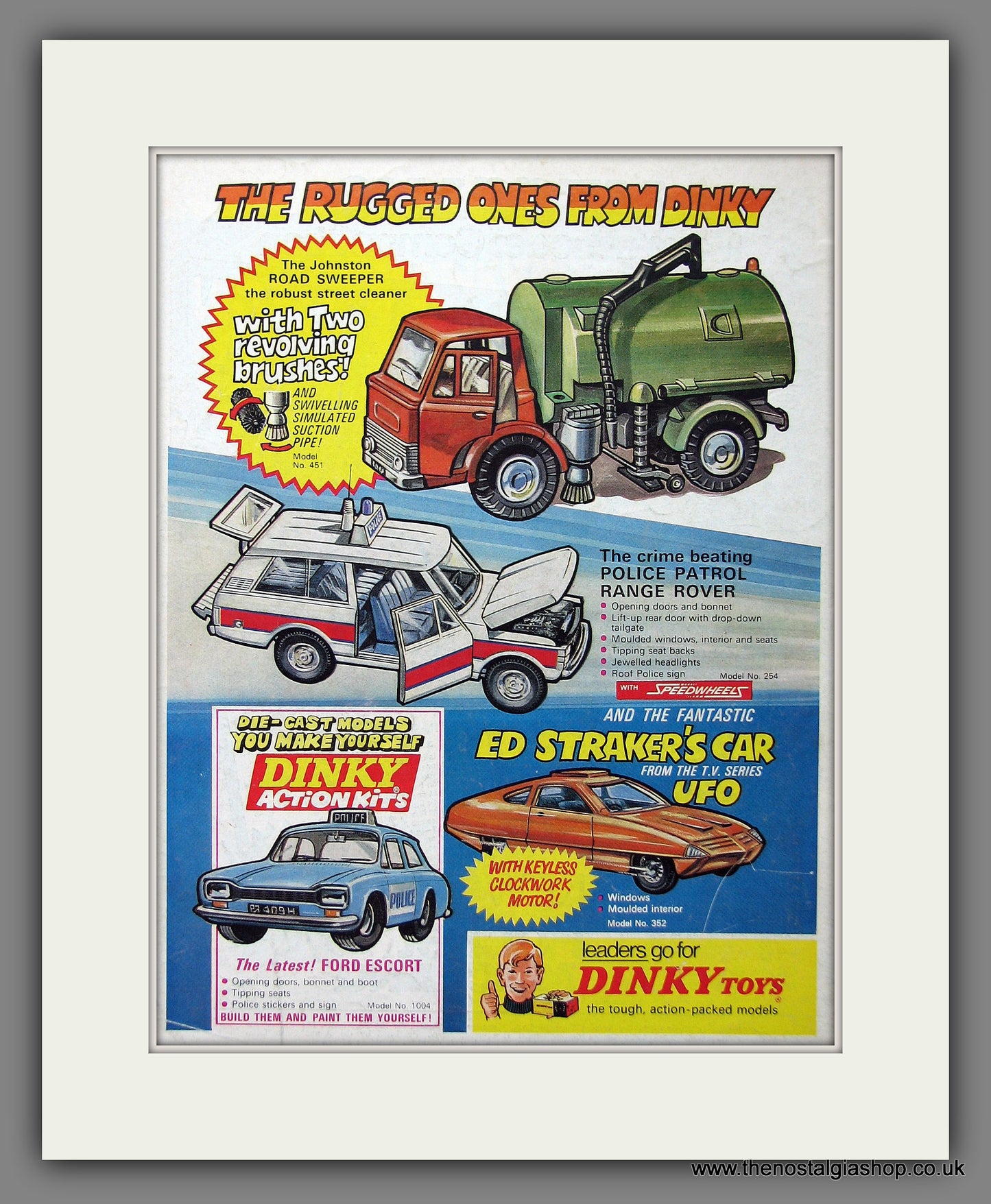 Dinky Toys. Road Sweeper. Original Advert 1971 (ref AD55361)