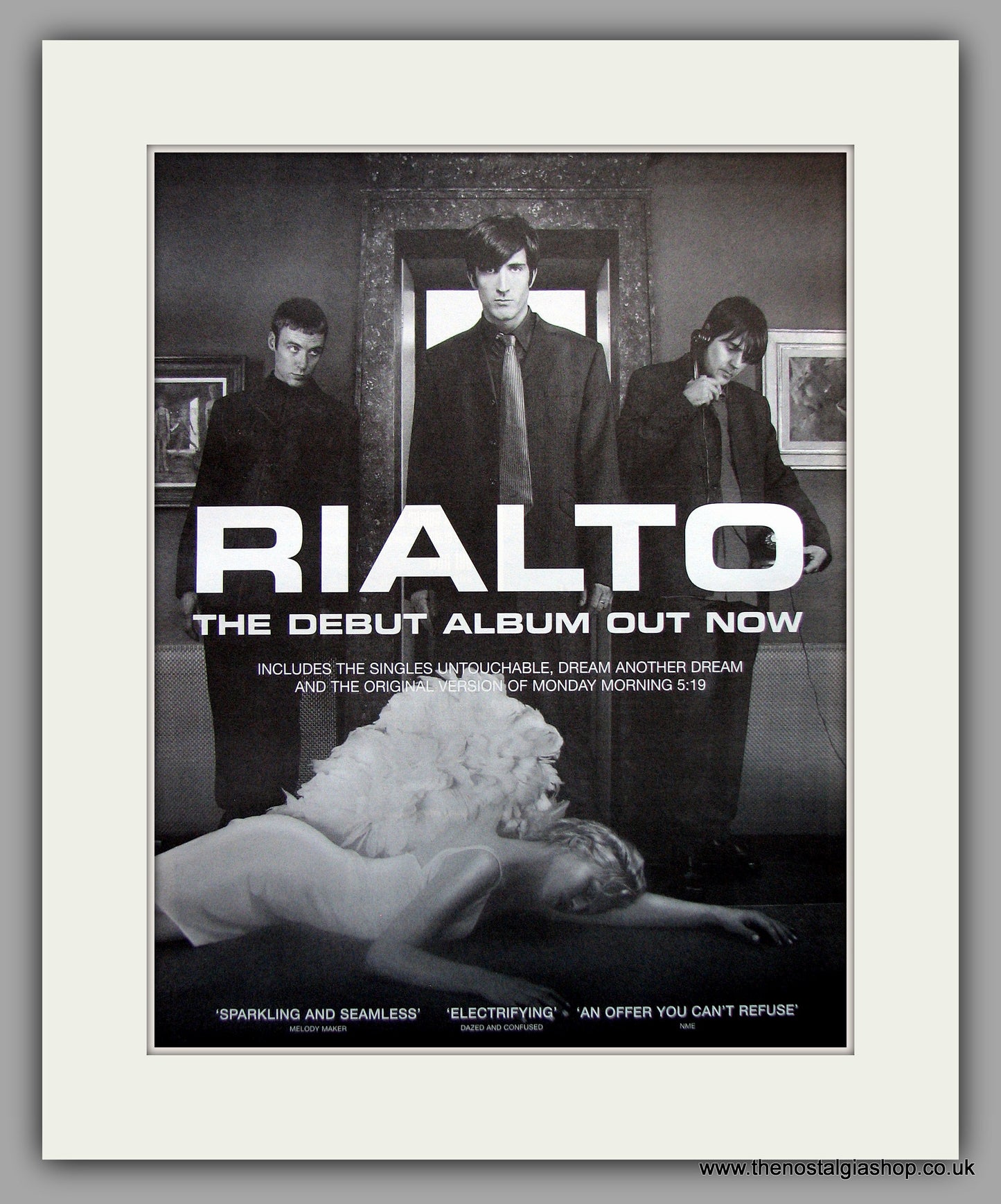 Rialto - Debut Album. Original Vintage Advert 1998 (ref AD11006)