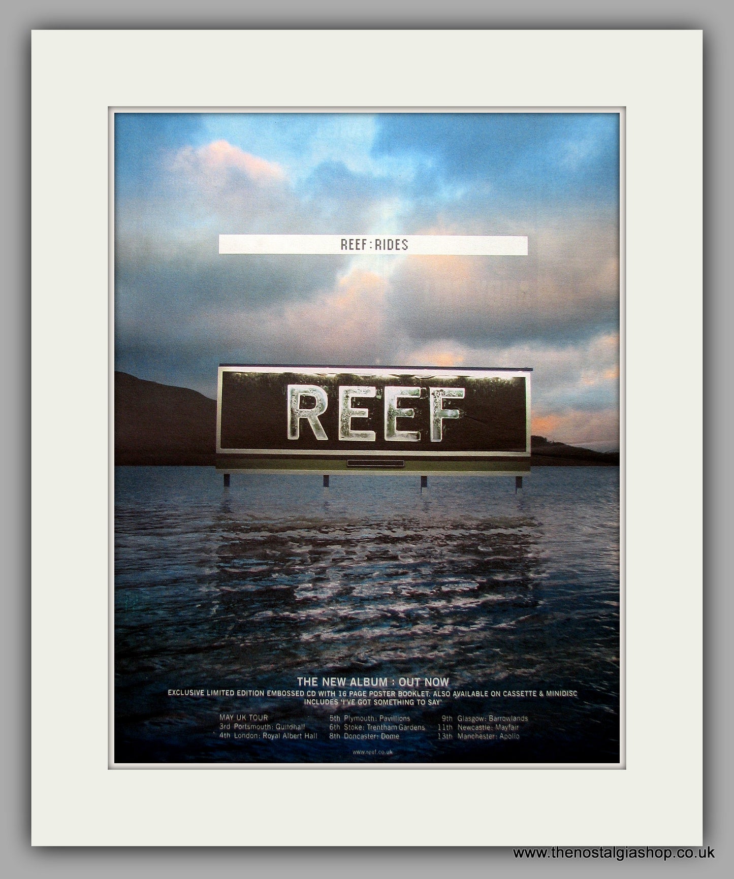 Reef - Rides. Original Vintage Advert 1999 (ref AD11012)
