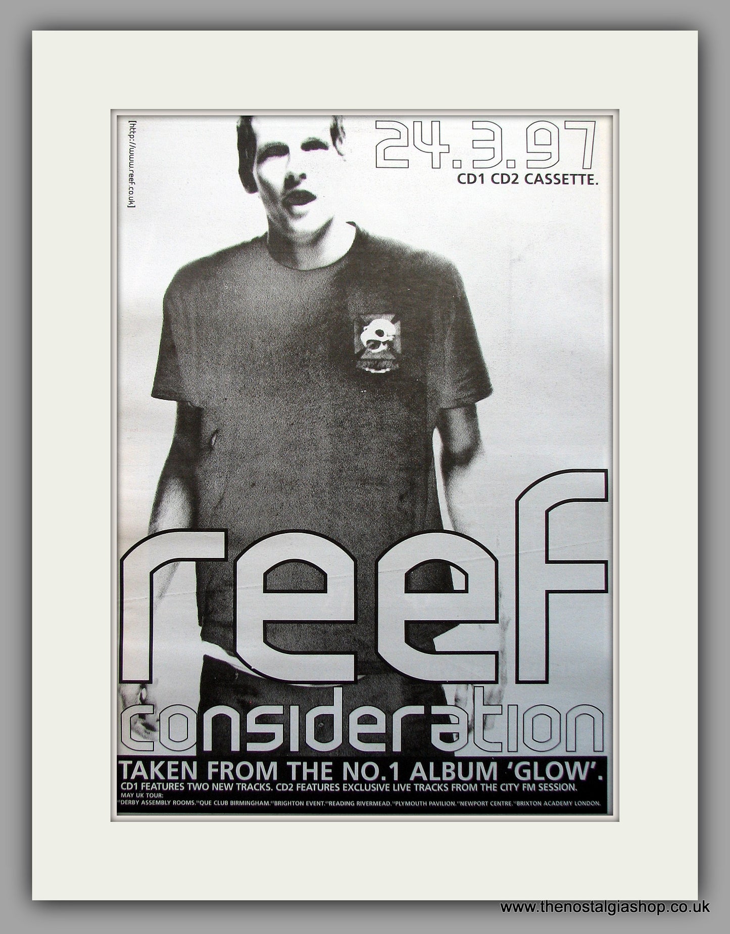 Reef - Consideration. Original Vintage Advert 1997 (ref AD11013)