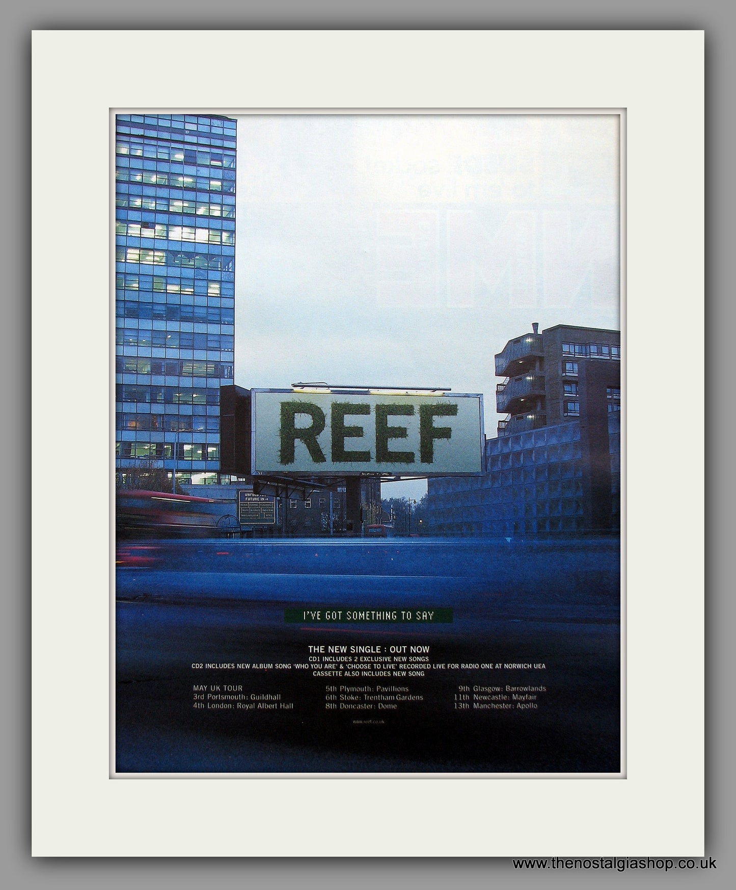 Reef - I've Got Something To Say. Original Vintage Advert 1999 (ref AD11016)