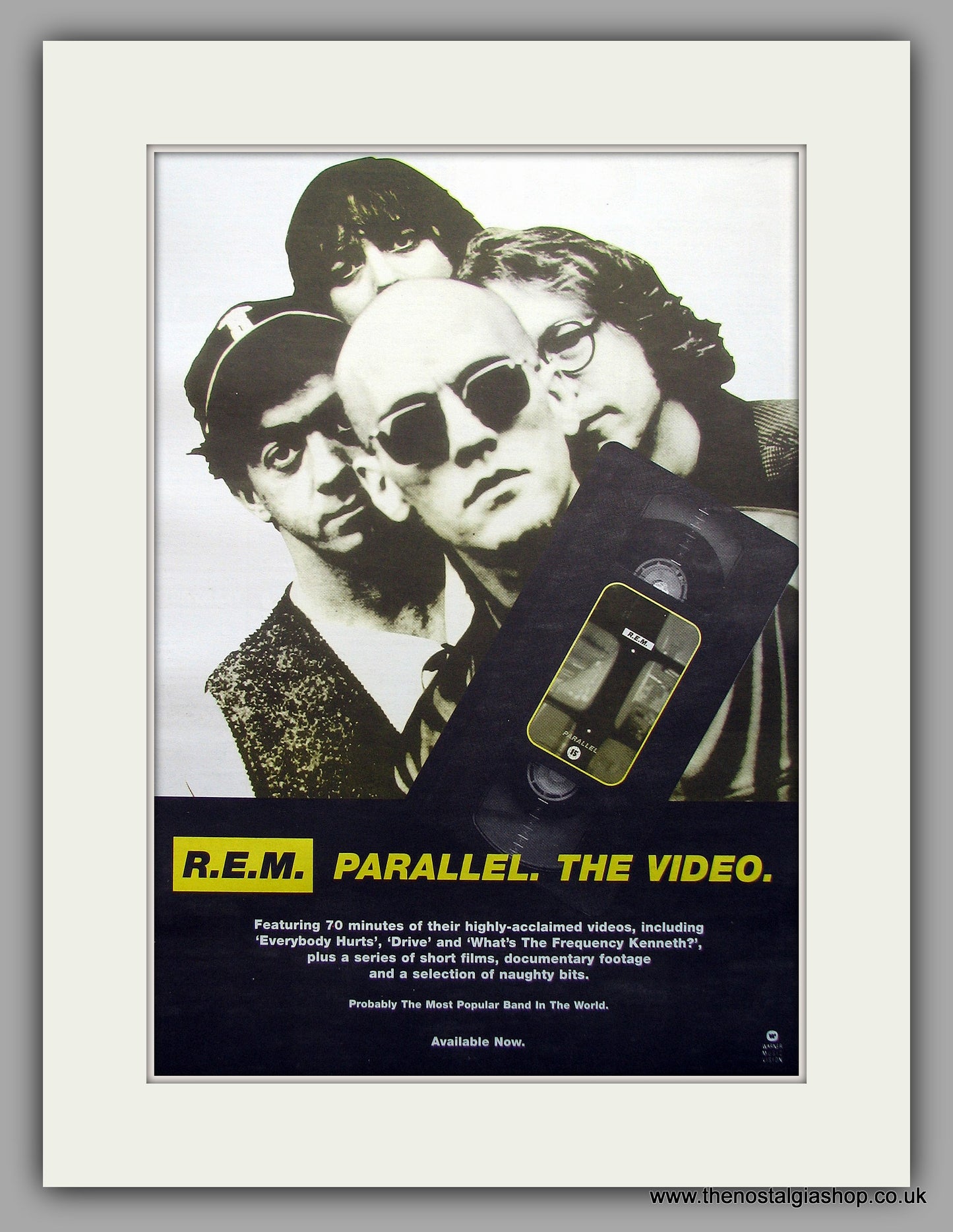R.E.M -  Parallel. Original Vintage Advert 1995 (ref AD11023)