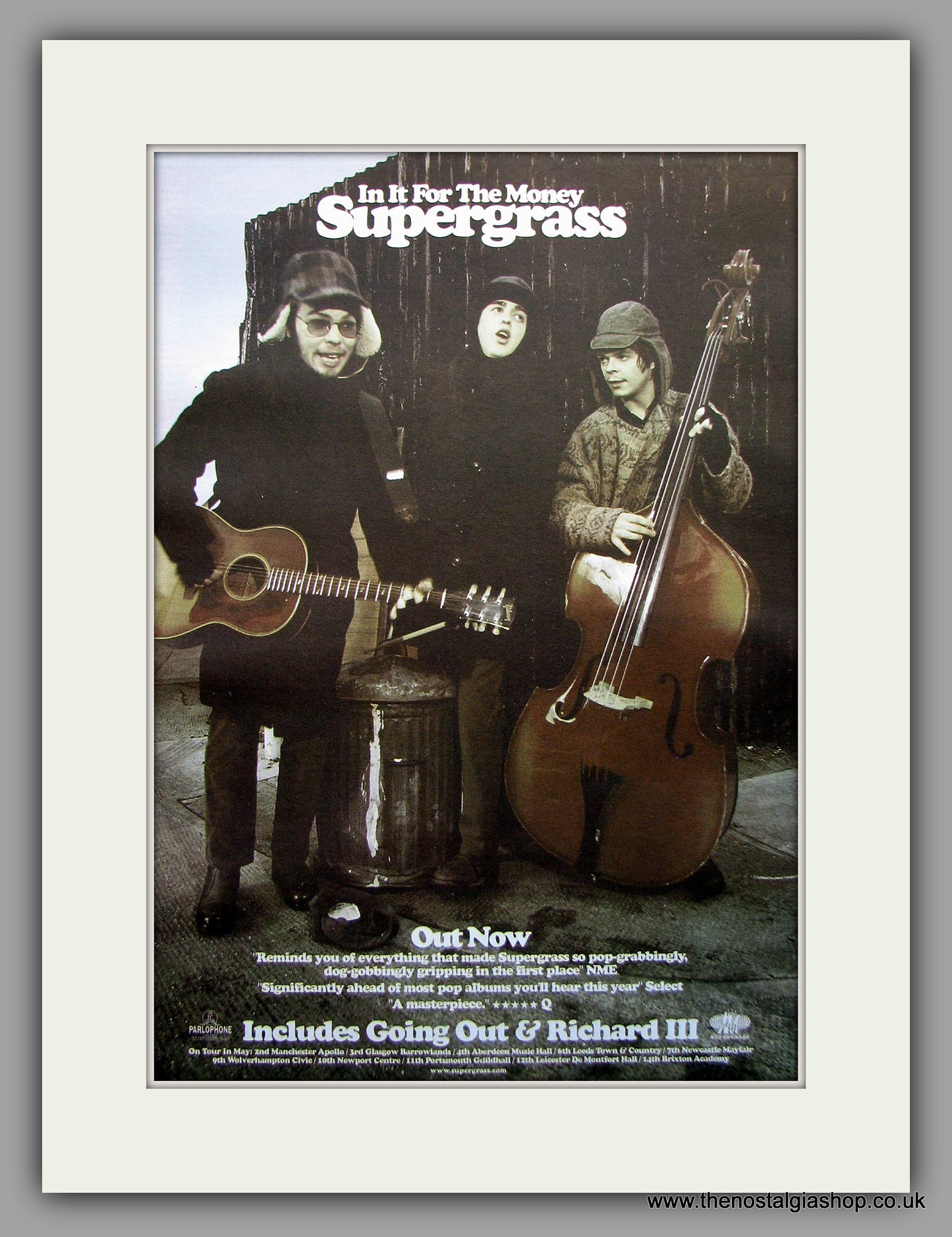 Supergrass. In It For The Money. Original Vintage Advert 1997 (ref AD11036)
