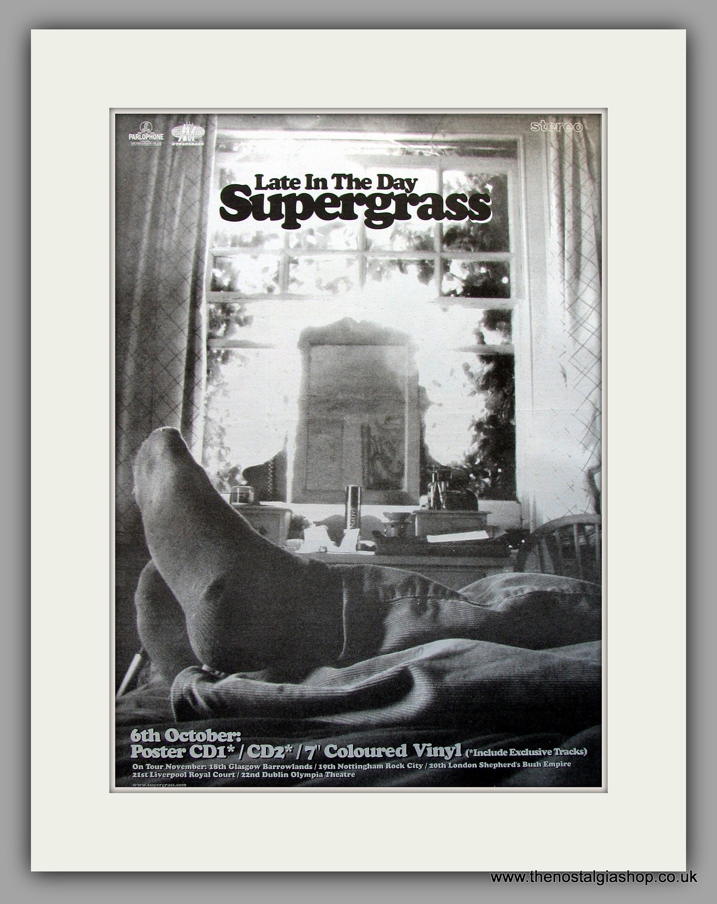 Supergrass. Late In The Day. Original Vintage Advert 1997 (ref AD11037)
