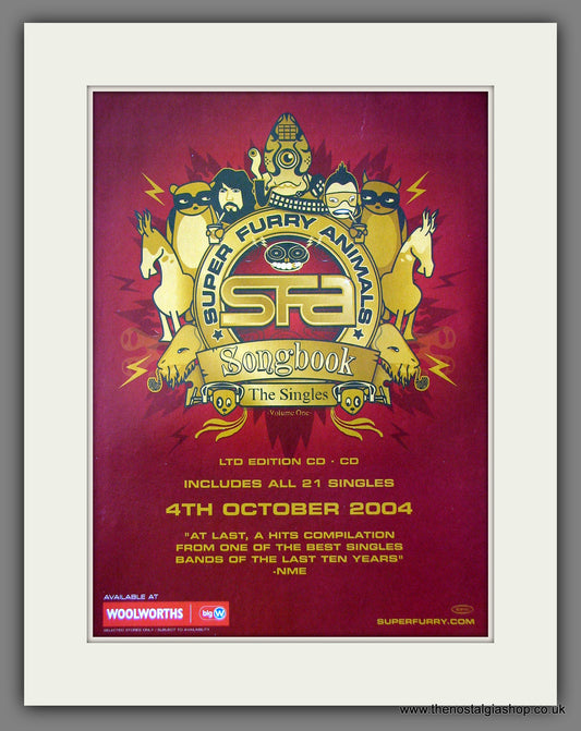 Super Furry Animals. Songbook. Original Music Advert 2004 (ref AD55516)