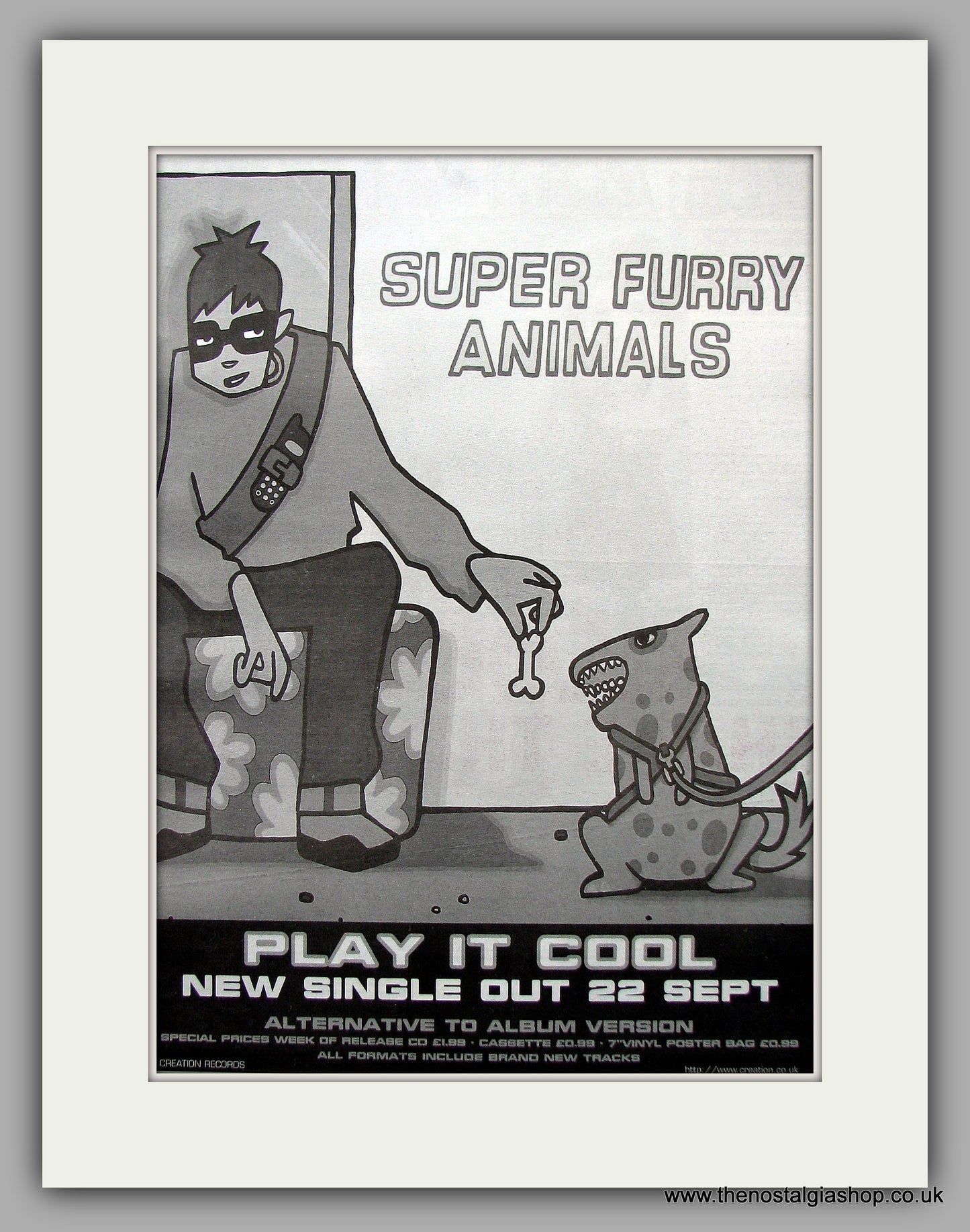Super Furry Animals. Play It Cool. Original Vintage Advert 1997 (ref AD11074)