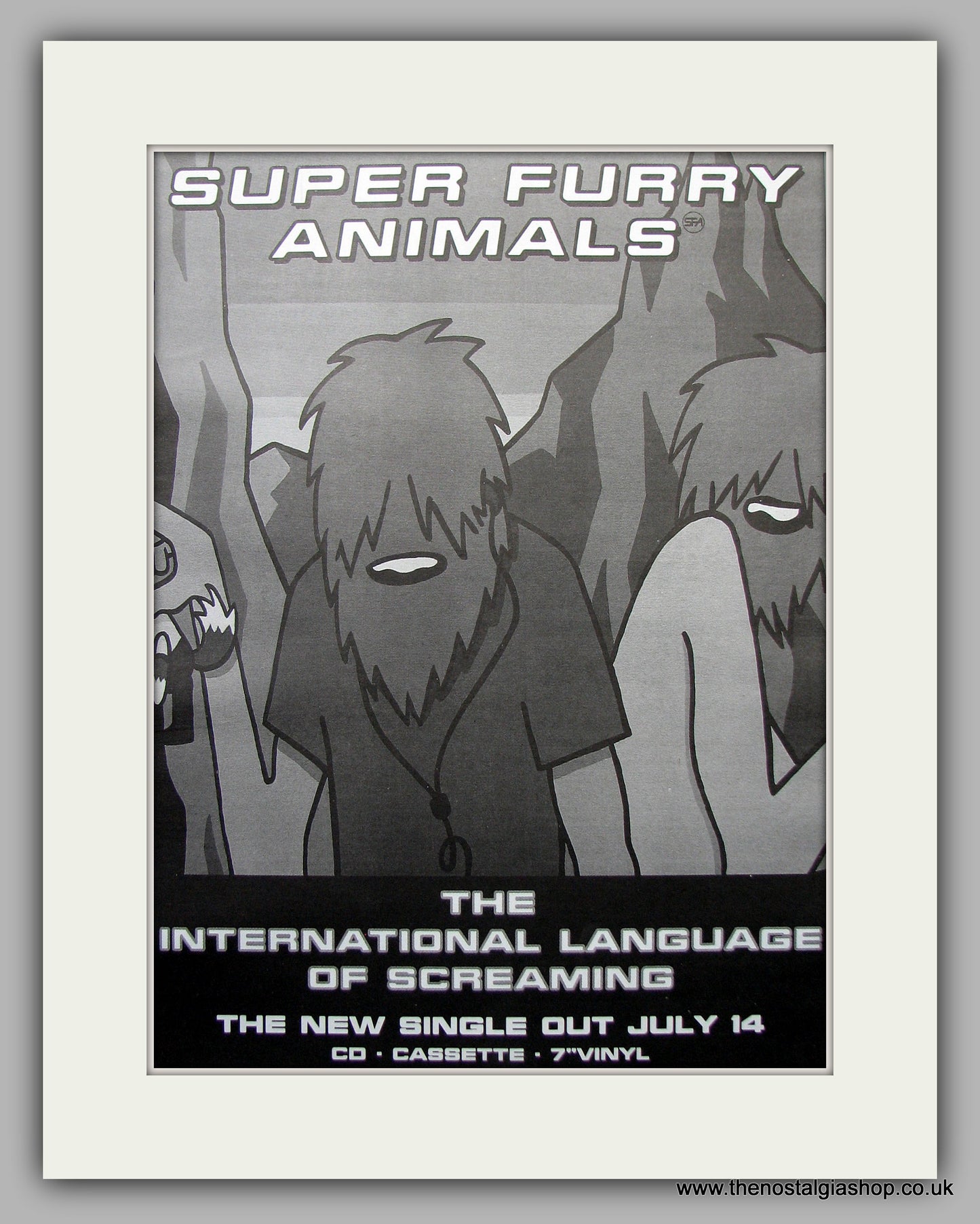 Super Furry Animals. Language of Screaming. Original Vintage Advert 1997 (ref AD11078)