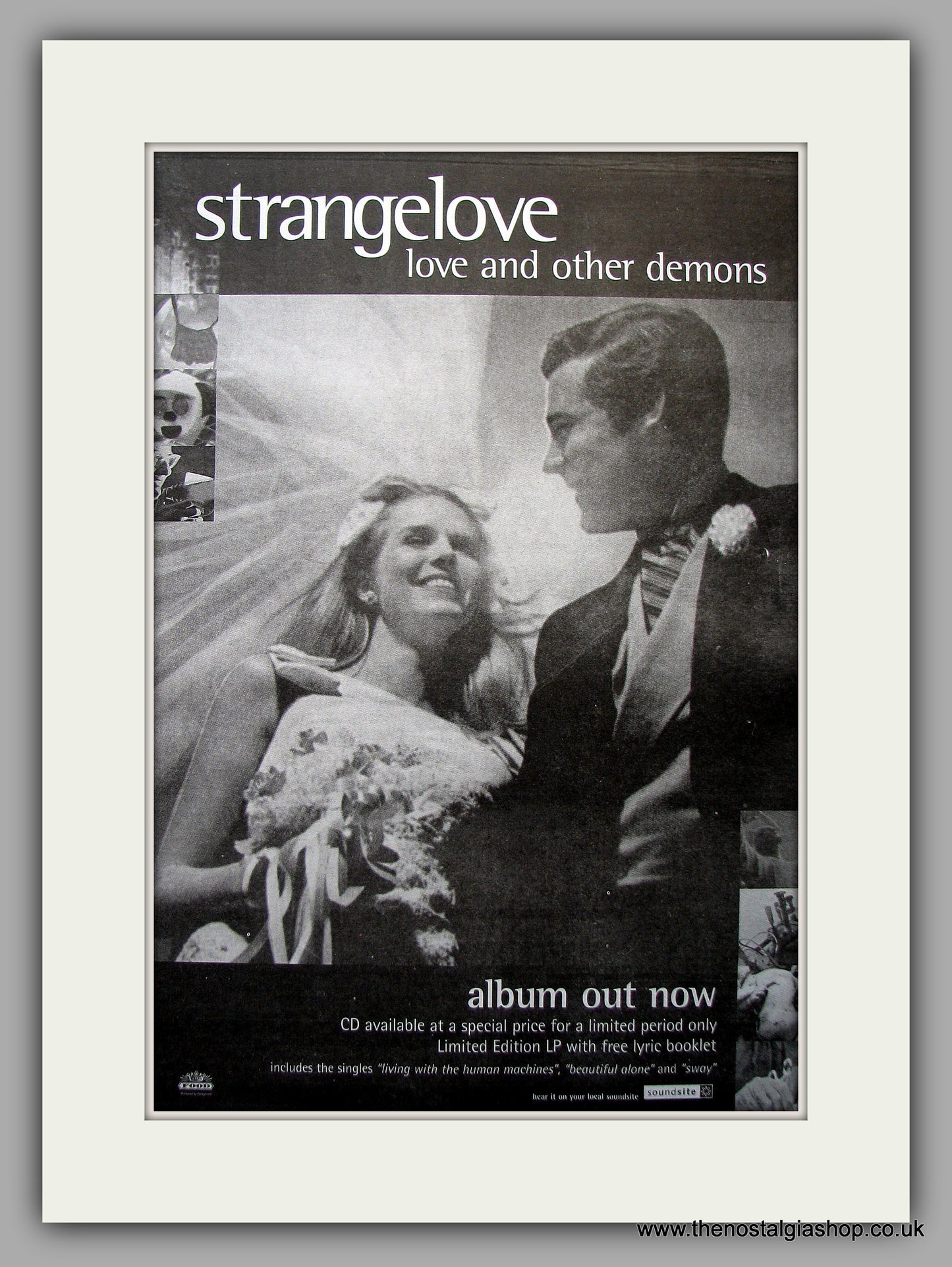 Strangelove - Love And Other Demons. Original Vintage Advert 1996 (ref AD11085)