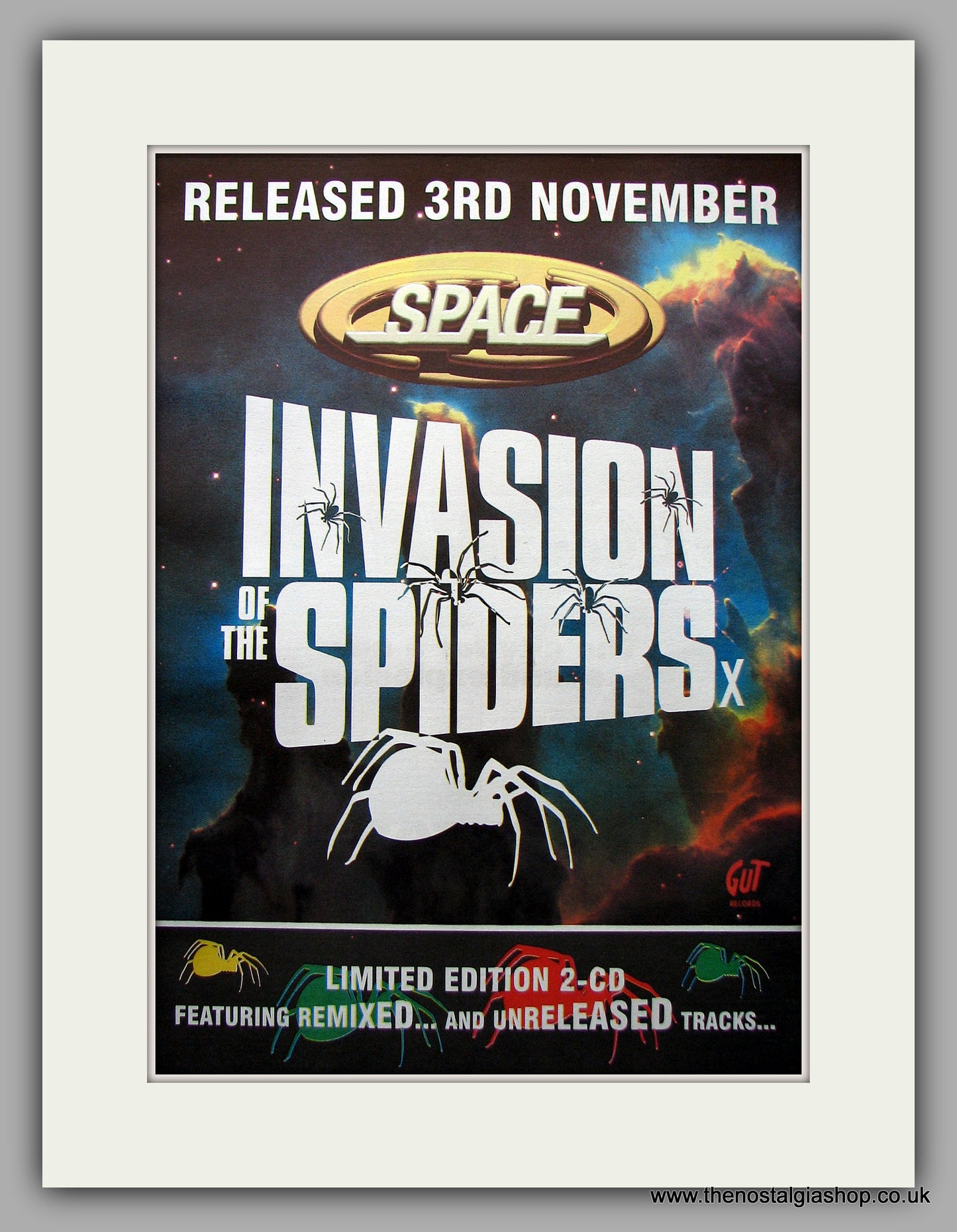 Space - Invasion Of The Spiders. Original Vintage Advert 1997 (ref AD11087)