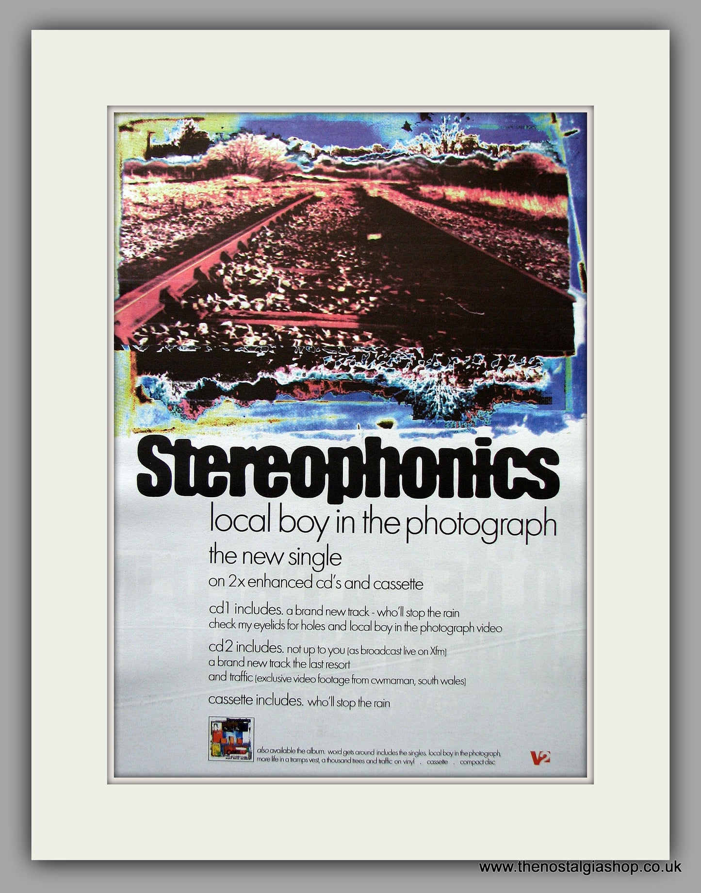 Stereophonics - Local Boy In The Photograph. Original Vintage Advert 1998 (ref AD11092)