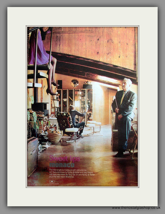 Monaco - Sweet Lips. Original Vintage Advert 1997 (ref AD11100)