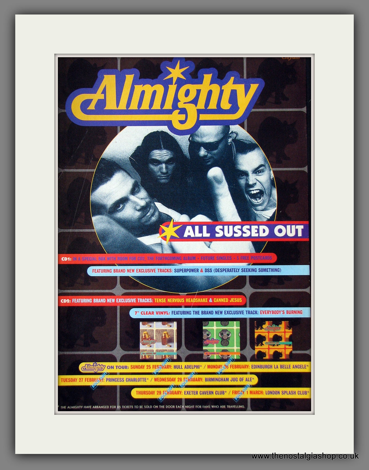 Almighty (The) All Sussed Out. 1996 Original Advert (ref AD55590)