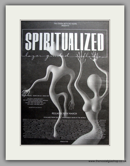 Spiritualized - Lazer Guided Melodies. Original Vintage Advert 1992 (ref AD11105)