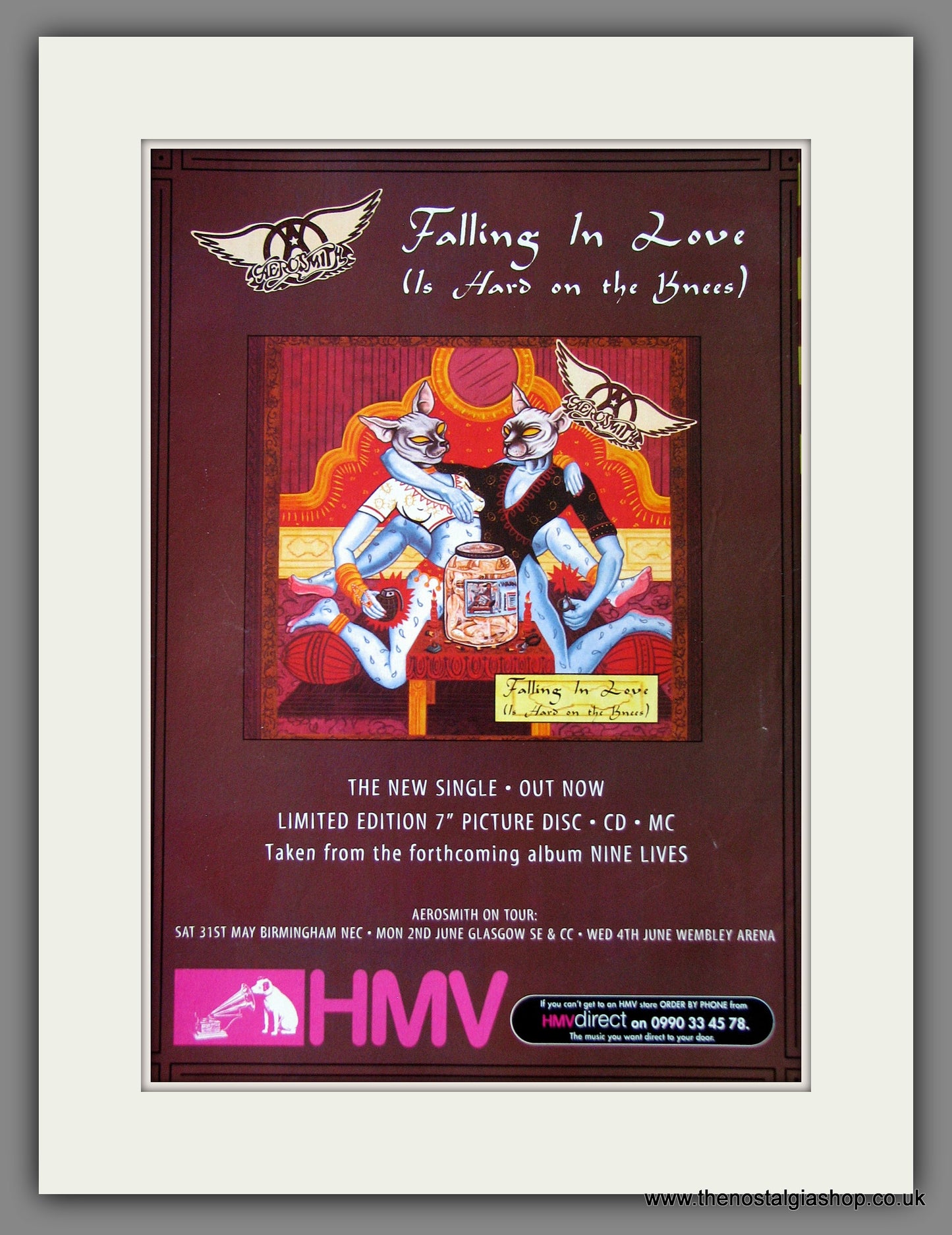 Aerosmith. Falling In Love. Original Music Advert 1997 (ref AD55595)