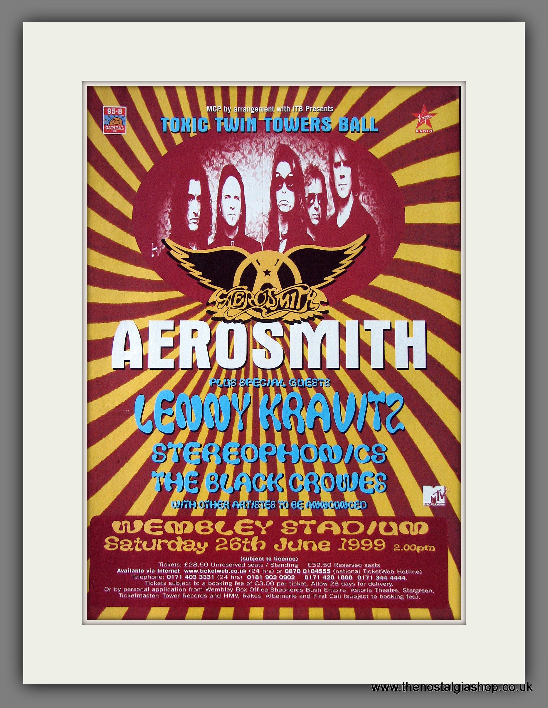 Aerosmith. Wembley Stadium. Original Music Advert 1999 (ref