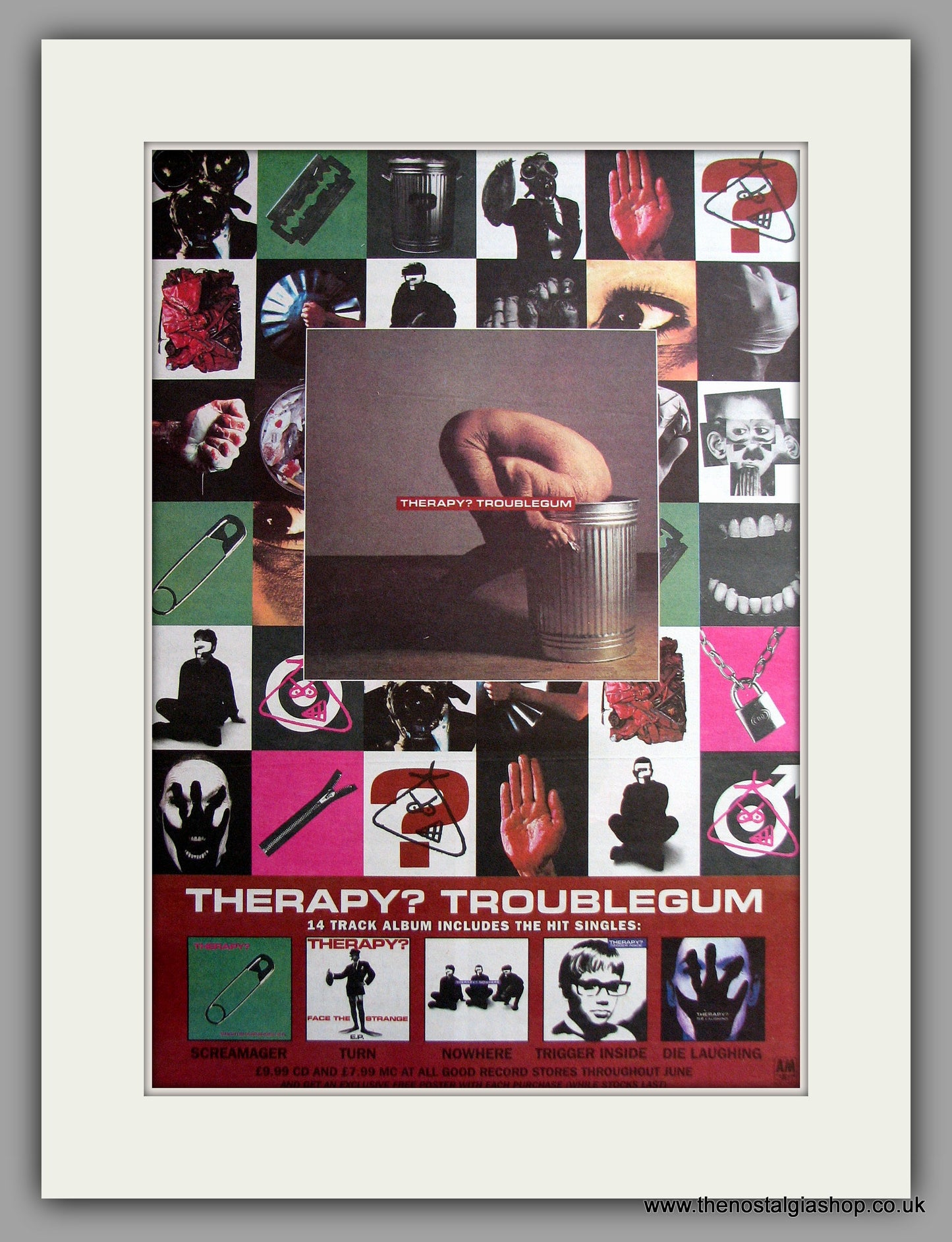 Therapy - Troublegum. Original Vintage Advert 1994 (ref AD11120)