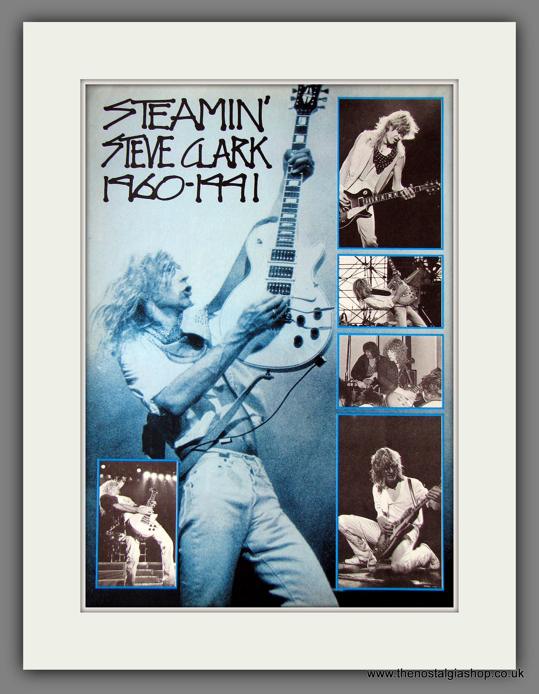 Def Leppard. Steve Clark 1960-1991. Tribute. 1991 Original Advert (ref ...