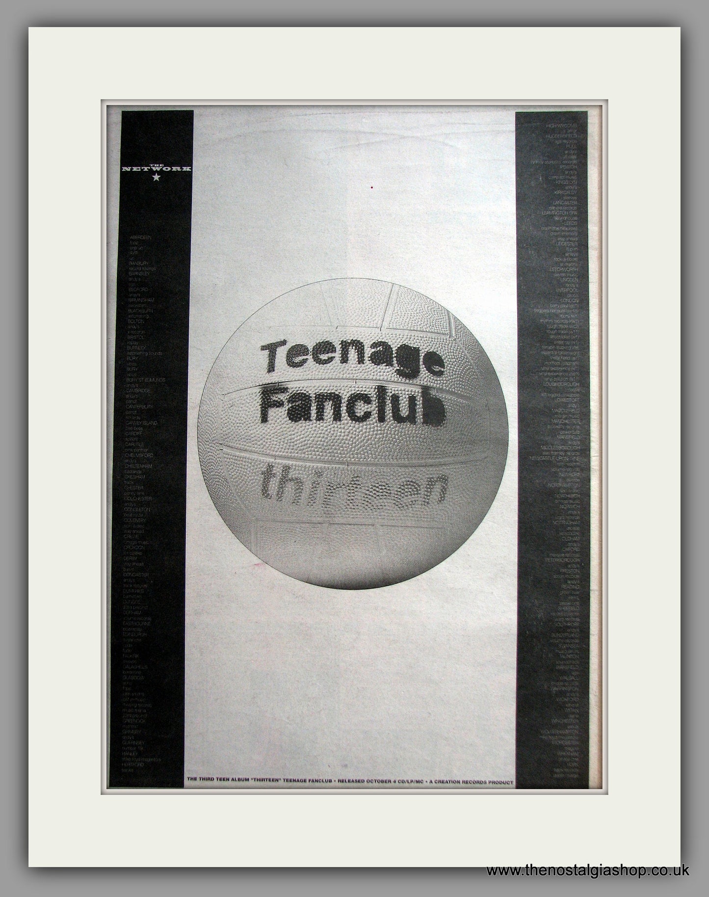 Teenage Fan Club - Thirteen. Original Vintage Advert 1993 (ref AD11131)