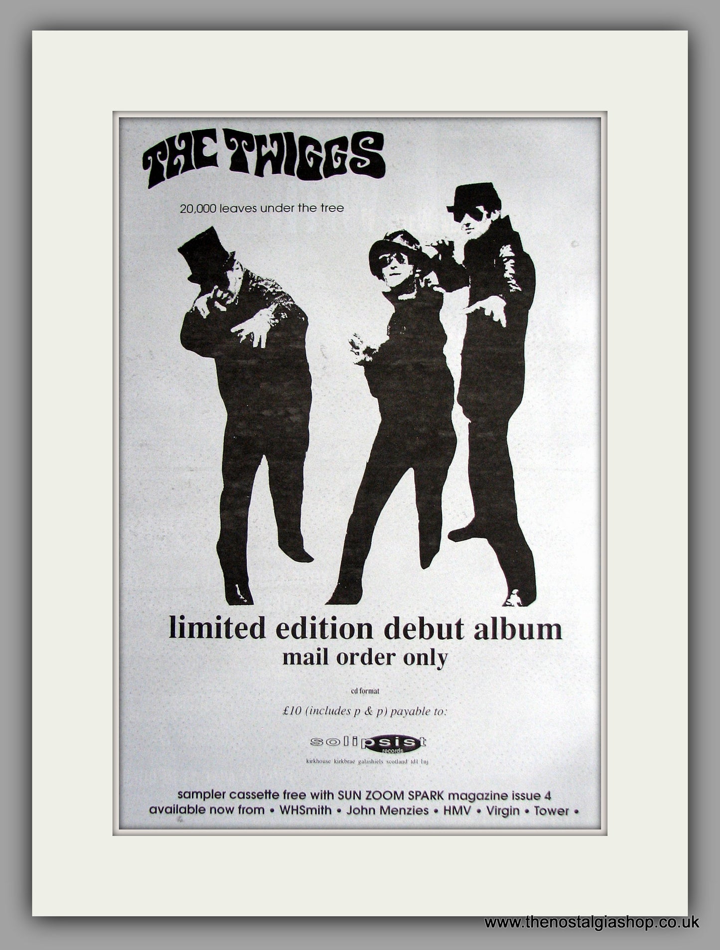 Twiggs (The) - Debut Album. Original Vintage Advert 1994 (ref AD11139)