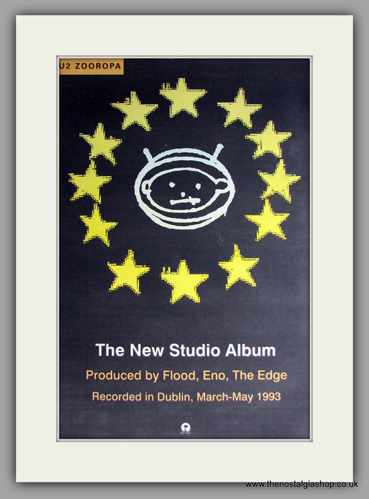 U2 - Zooropa. Original Vintage Advert 1993  (ref AD11158)