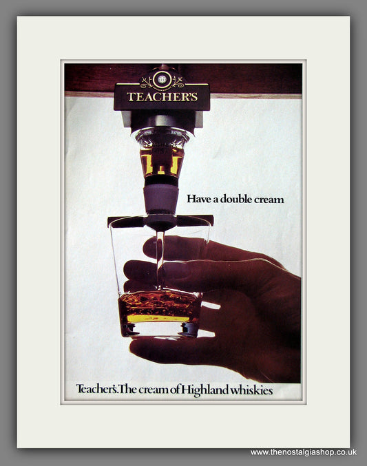 Teacher's Whisky. 1975 Original Advert (ref AD55542)