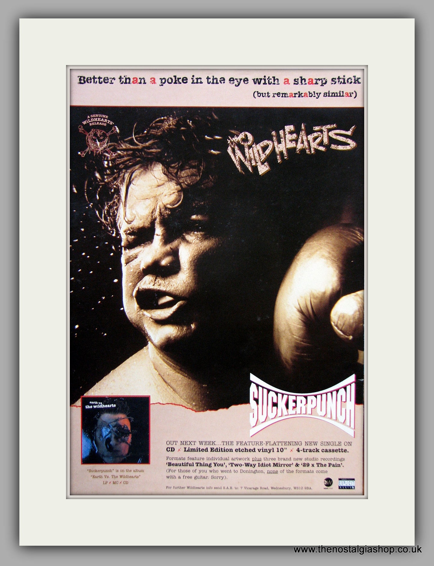 Wildhearts (The) Suckerpunch. 1994 Original Advert (ref AD7948)