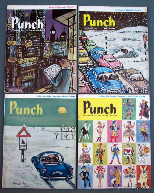 Punch Magazine. Lot of 4 From 1964/65. (M156)