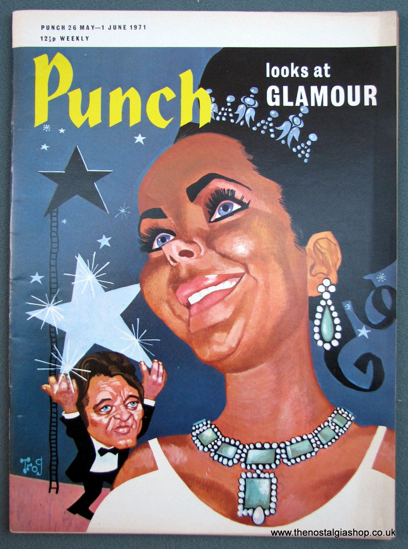 Punch Magazine. Glamour. Burton and Taylor. Alf Garnett. June 1971. (M173)