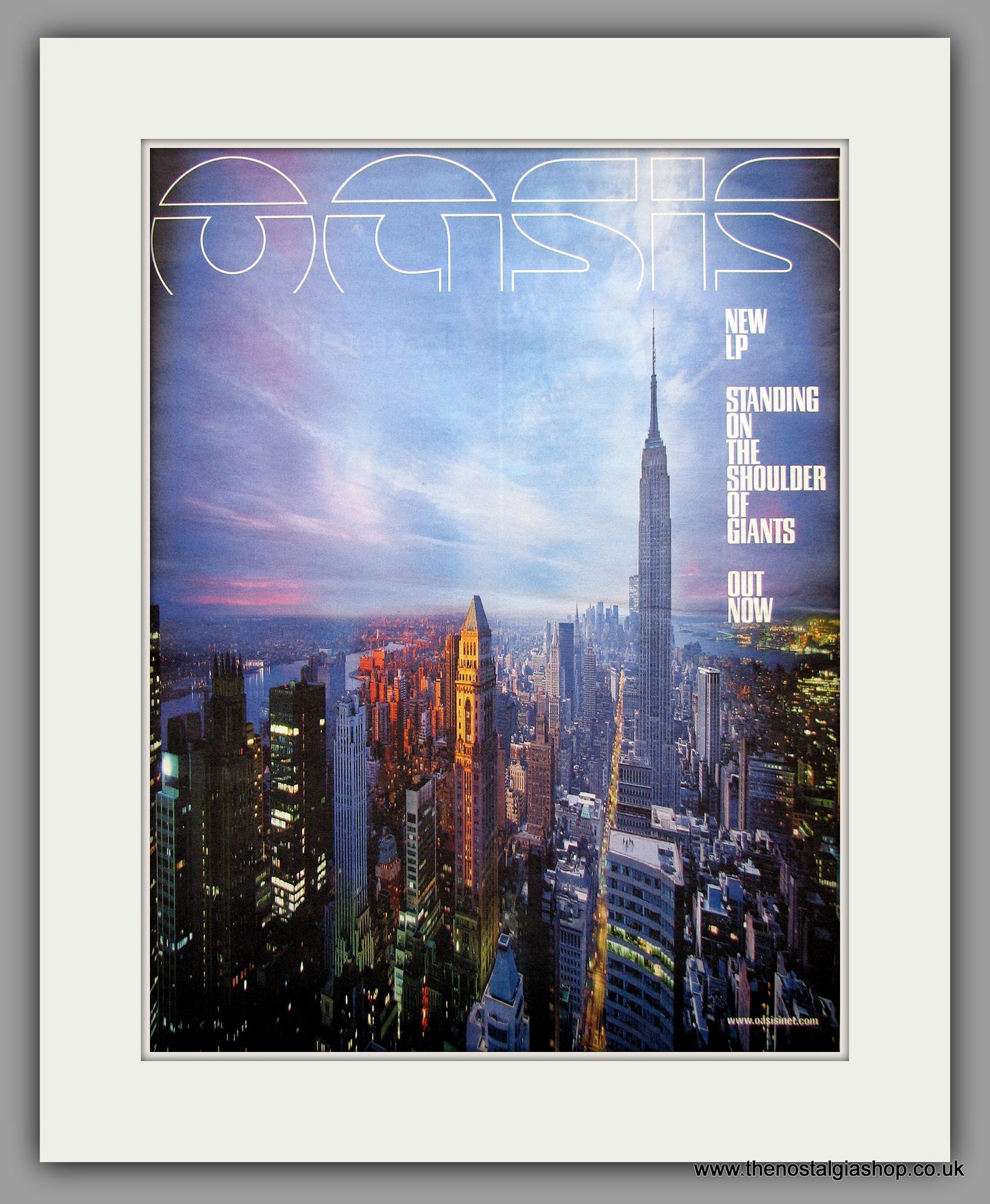 Oasis. Shoulders of Giants. Original Vintage Advert 2000 (ref AD11143)
