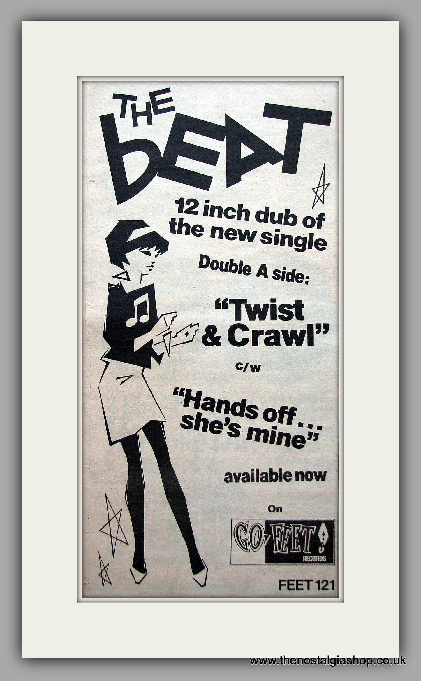Beat (The) Twist and Crawl. Original Vintage Advert 1980  (ref AD11154)