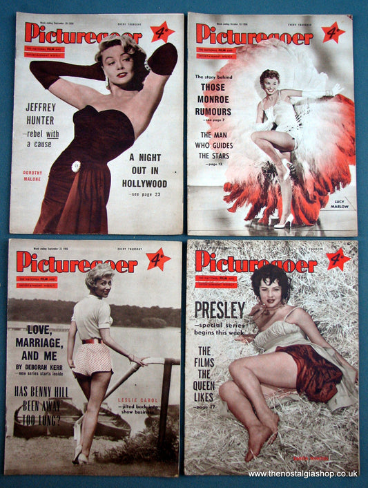 Picturegoer Magazine. Lot of 4 From 1956. (M153)
