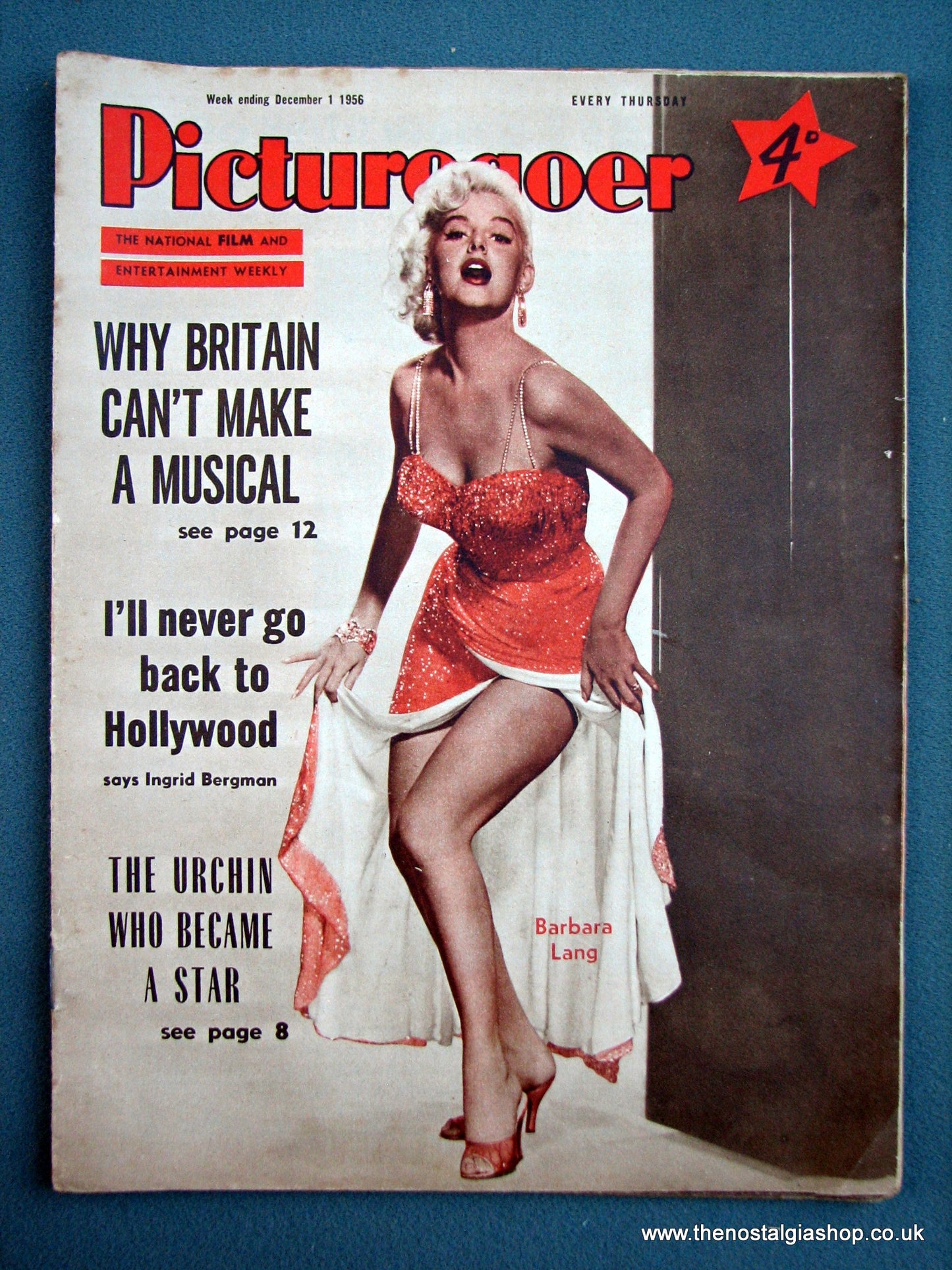 Picturegoer Magazine. Lot of 4 From 1956. (M154)
