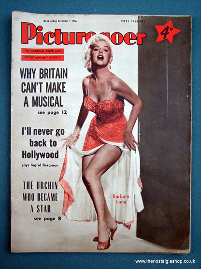 Picturegoer Magazine. Lot of 4 From 1956. (M154)
